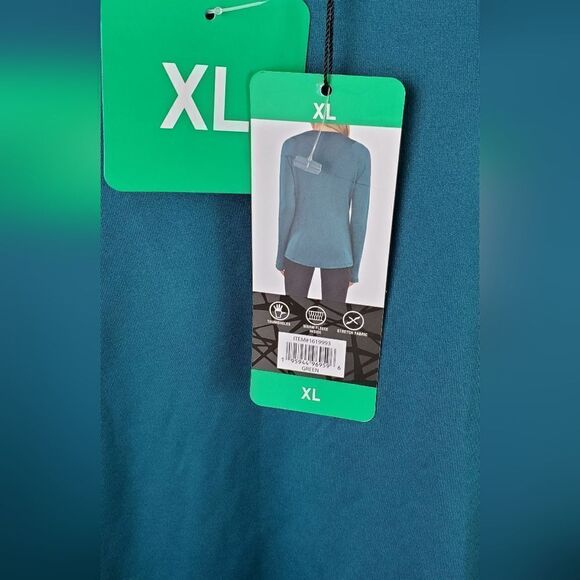 NWT Spyder Teal Green Base Layer Long Sleeve T-Shirt - Picture 6 of 7
